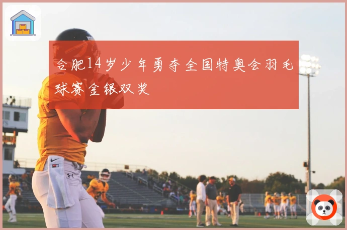 合肥14岁少年勇夺全国特奥会羽毛球赛金银双奖